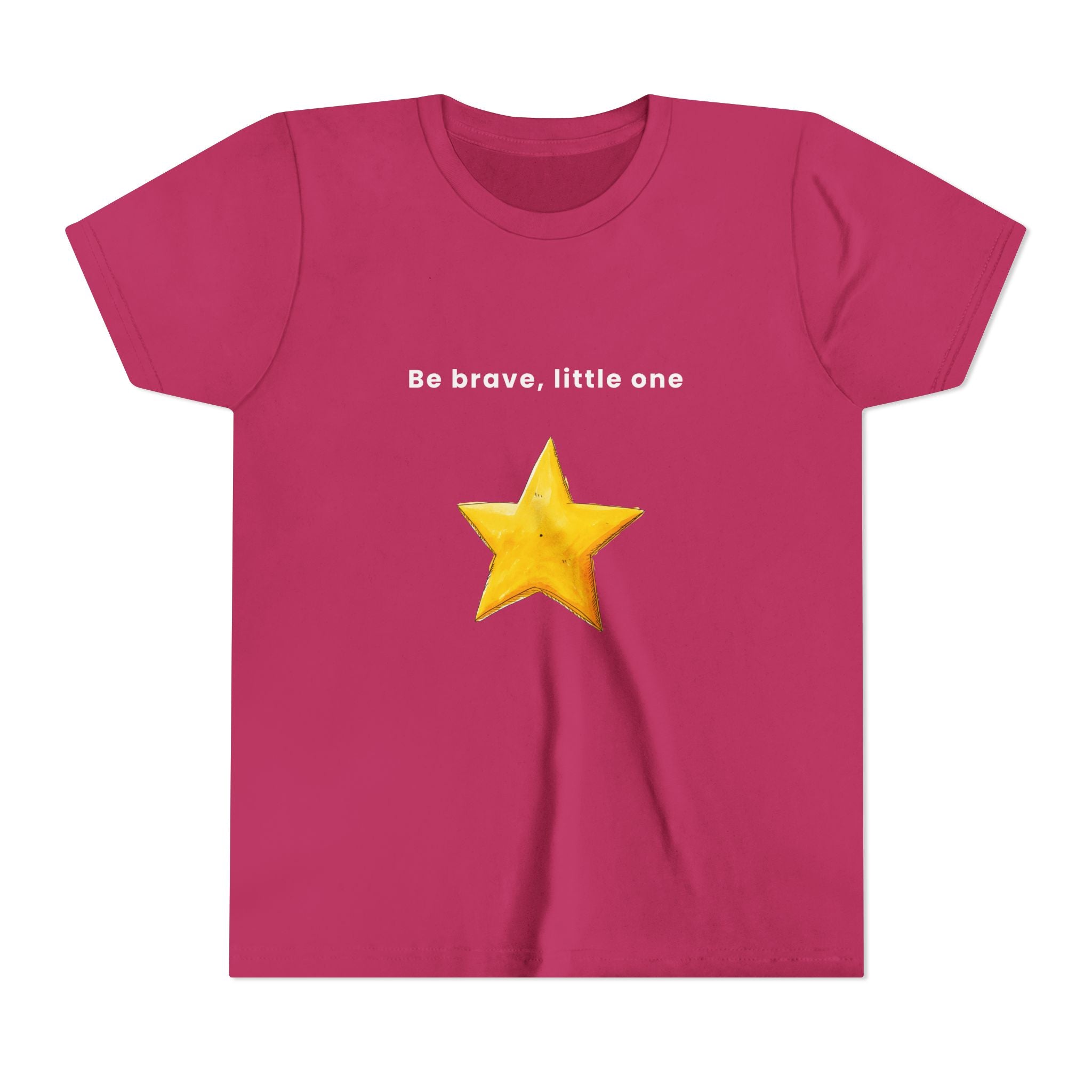 Be Brave Little One | Kids Motivational Graphic Handdrawn Star T-Shirt