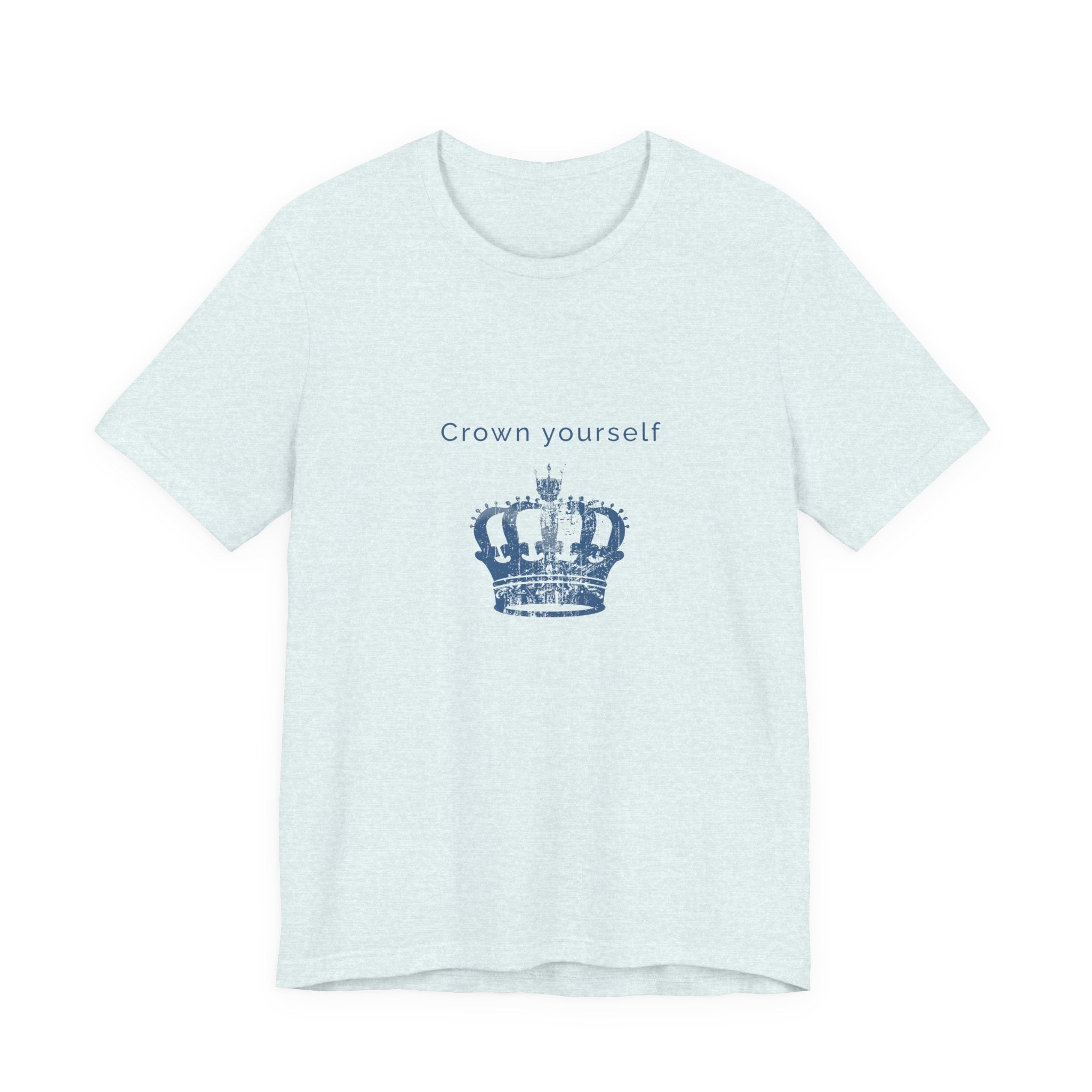 Crown Yourself | Women's Motivational Graphic Yellow Crown T-Shirt