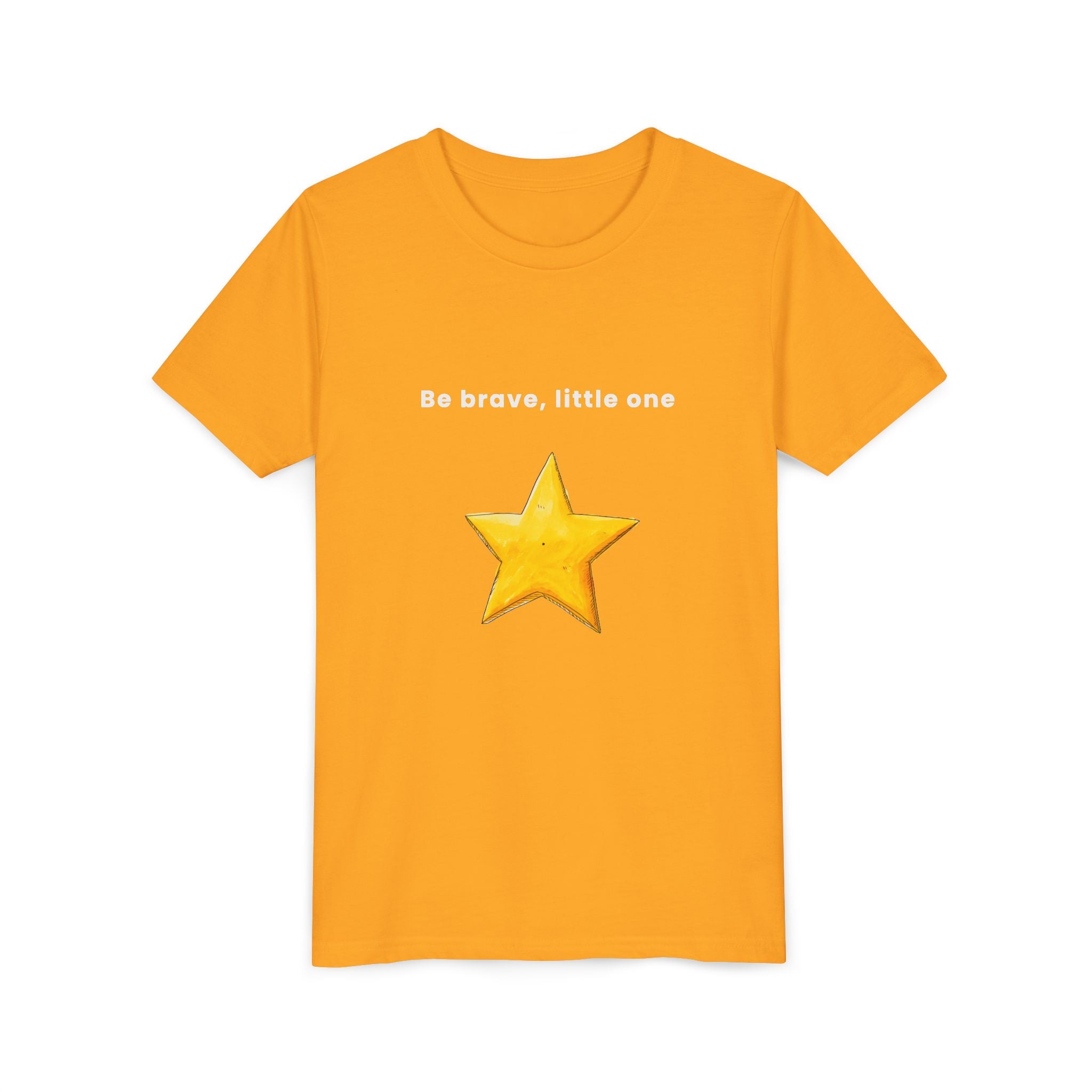 Be Brave Little One | Kids Motivational Graphic Handdrawn Star T-Shirt