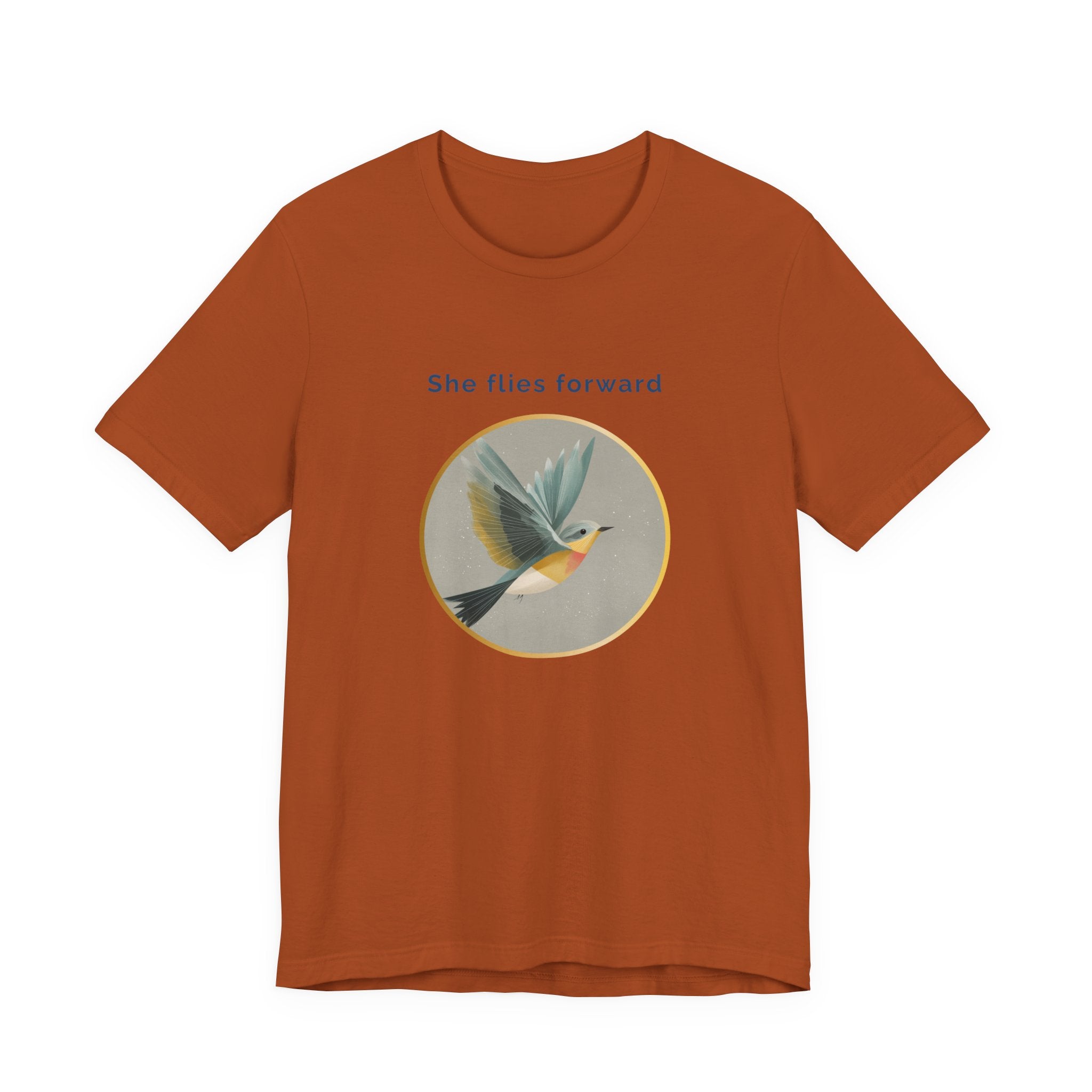 She Flies Forward | Women's Motivational Graphic Quiet Lift T-Shirt