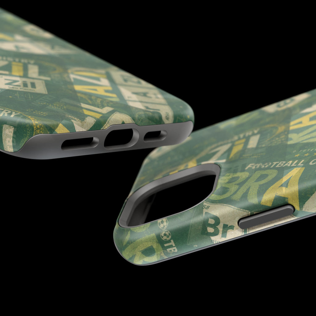 Brazil Football Phone Case | Green, gold, and chemistry.