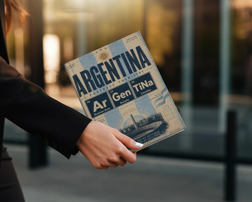 Argentina Football Chemistry book cover with team colors and city names.
