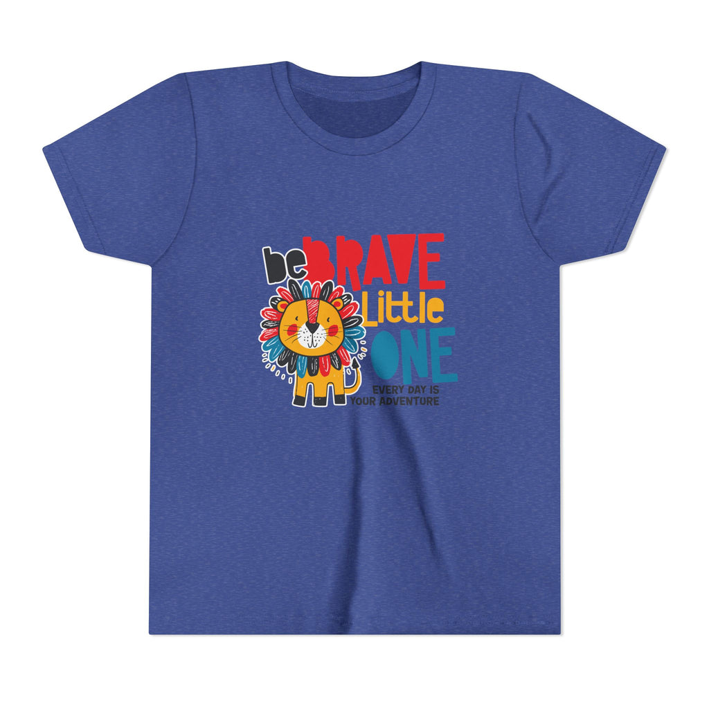 Be Brave Little One | Kids Motivational Graphic Cute Colourful Lion T-Shirt
