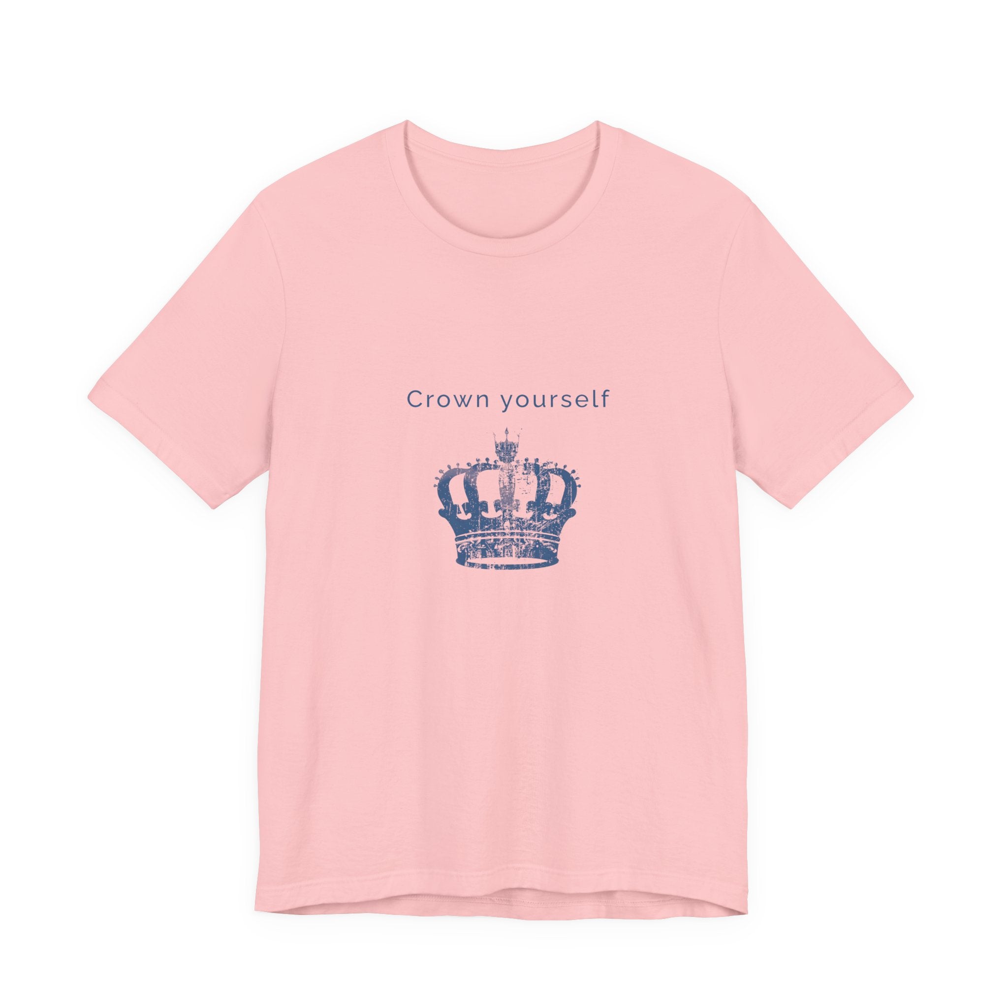 Crown Yourself | Women's Motivational Graphic Yellow Crown T-Shirt