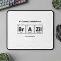 Football Chemistry mousepad with "Br A Zil" in periodic table style and "Joga Bonito".