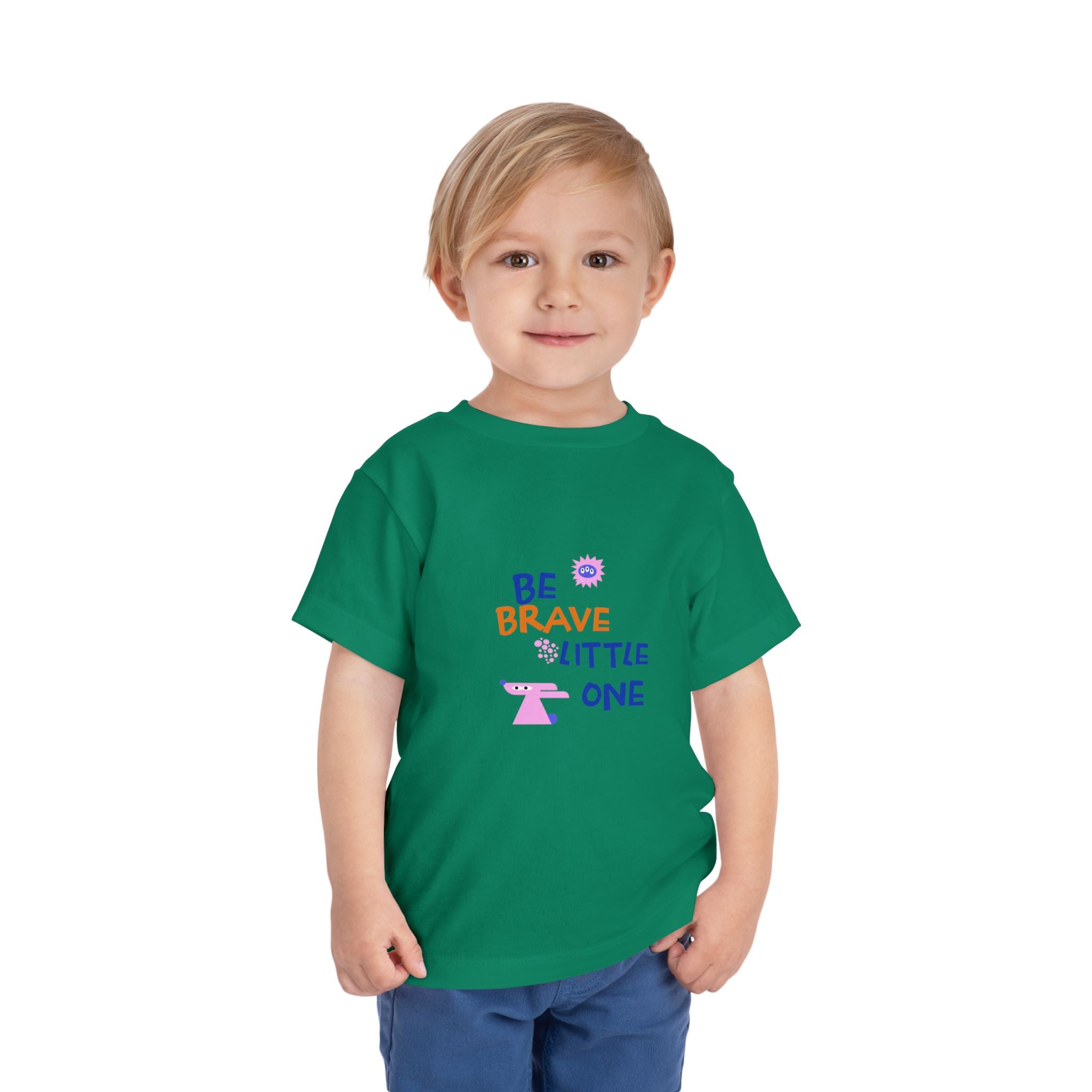 Be Brave Little One | Toddler Motivational Graphic Cute Motivational print T-Shirt