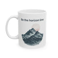 Ceramic Mug - 'Be the Calm' Mountain Wave Inspirational Coffee Cup Mug motivational design