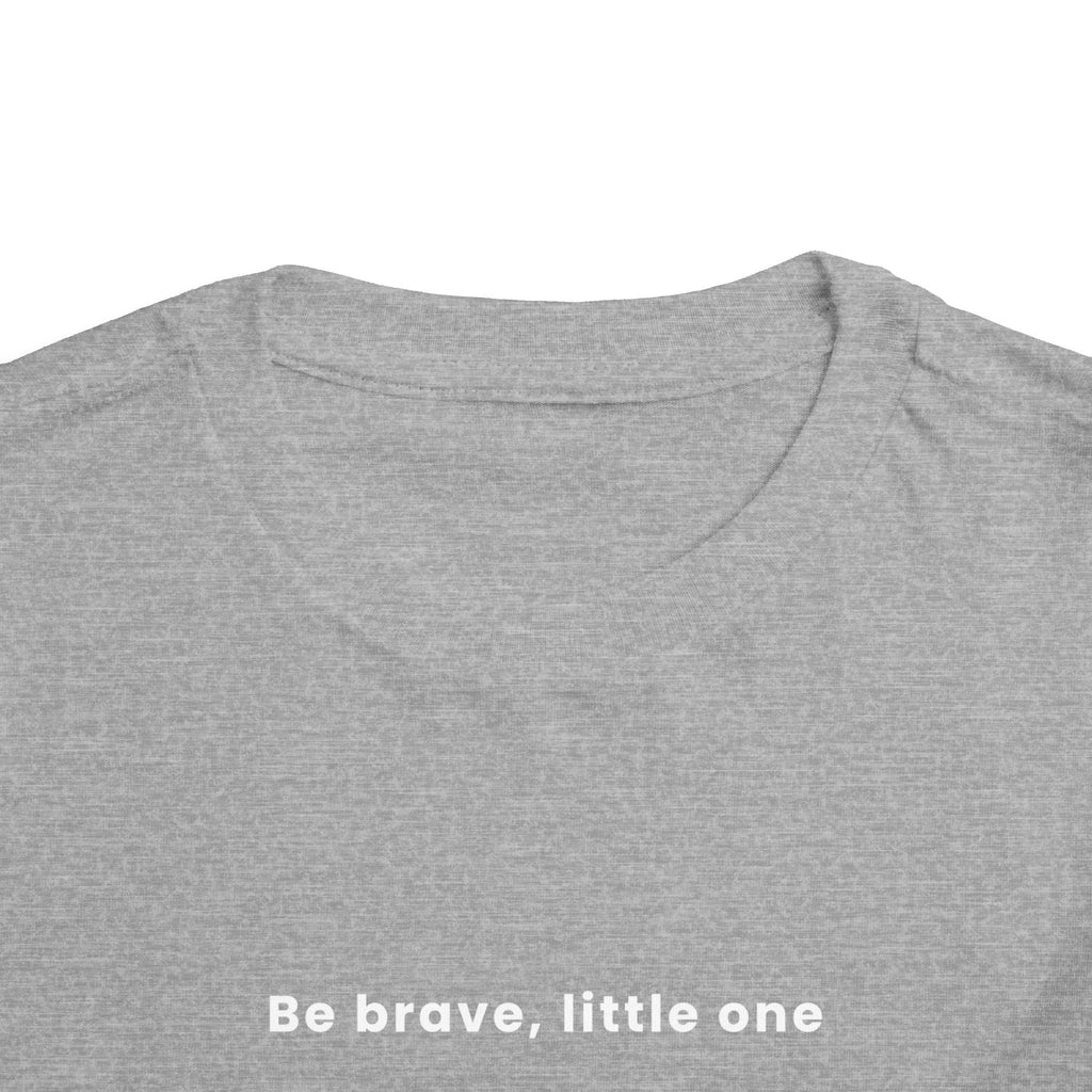 Be Brave Little One | Toddler Motivational Graphic Handdrawn Star T-Shirt