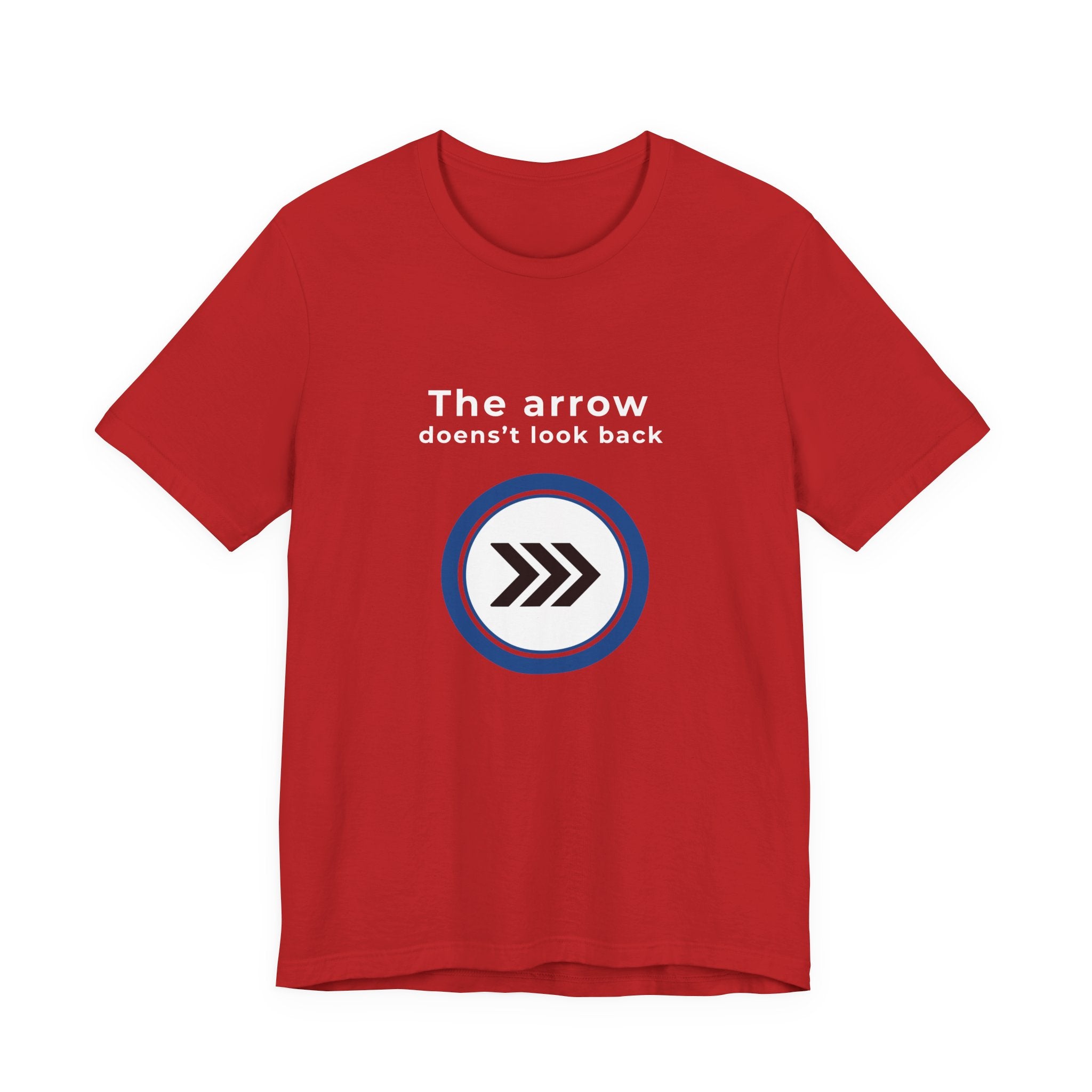 Arrow Circle Graphic Tee — Minimalist Directional Logo T-Shirt
