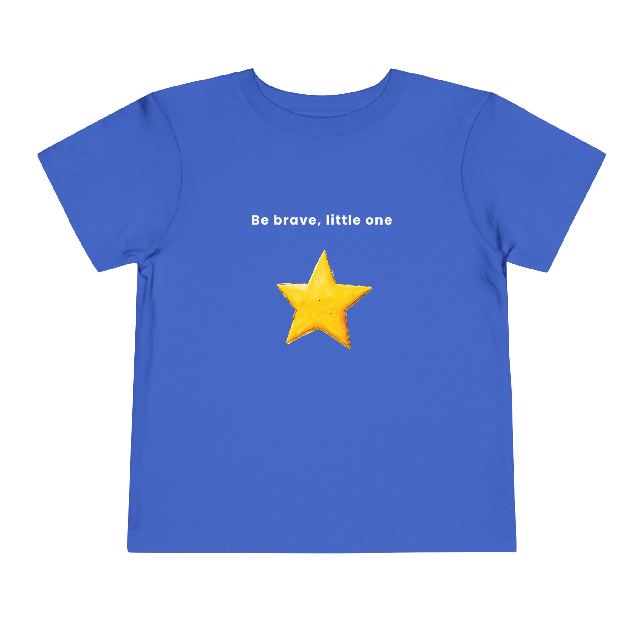 Be Brave Little One | Toddler Motivational Graphic Handdrawn Star T-Shirt