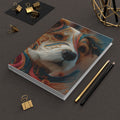 Terrier Dog Hardcover Journal | 3D embroidery Style