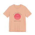 Be the horizon Line | Women's Motivational Graphic Circular Pastel Sunrise T-Shirt