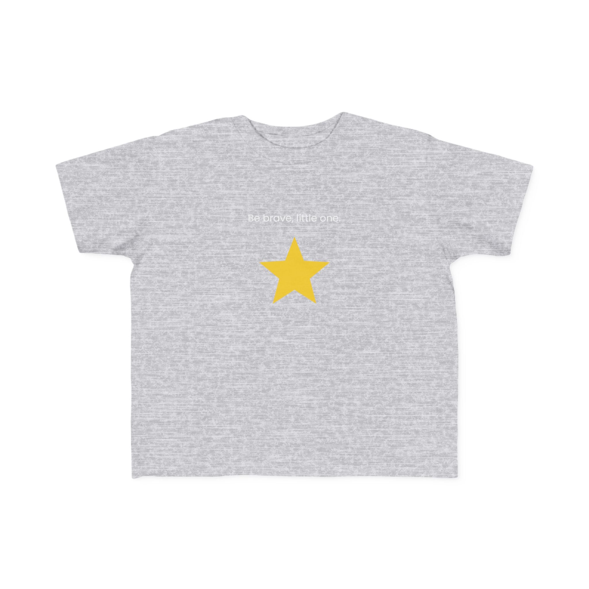 Be Brave Little One | Toddler Motivational Graphic Minimalistic Golden Star T-Shirt