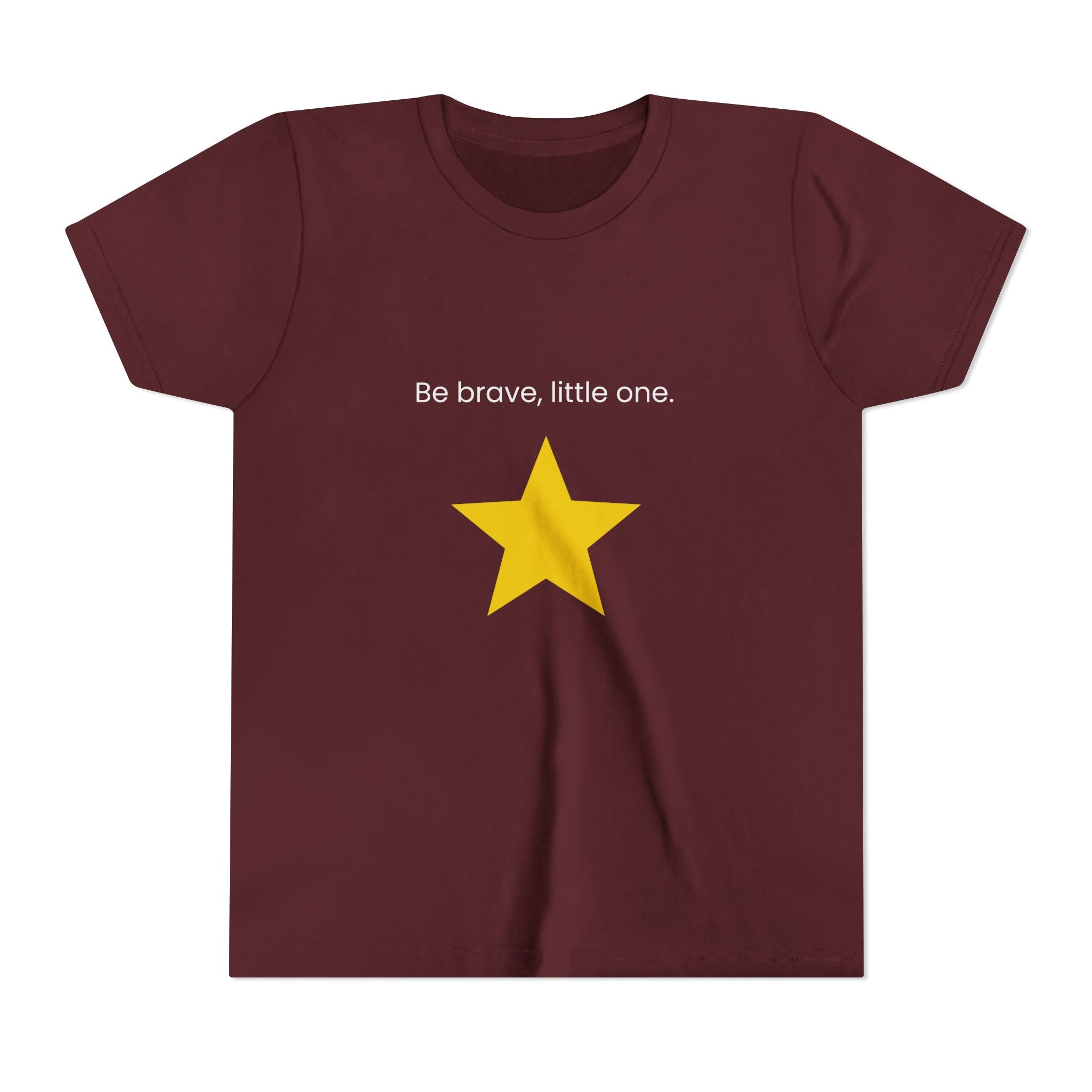 Be Brave Little One | Kids Motivational Graphic Minimalistic Golden Star T-Shirt