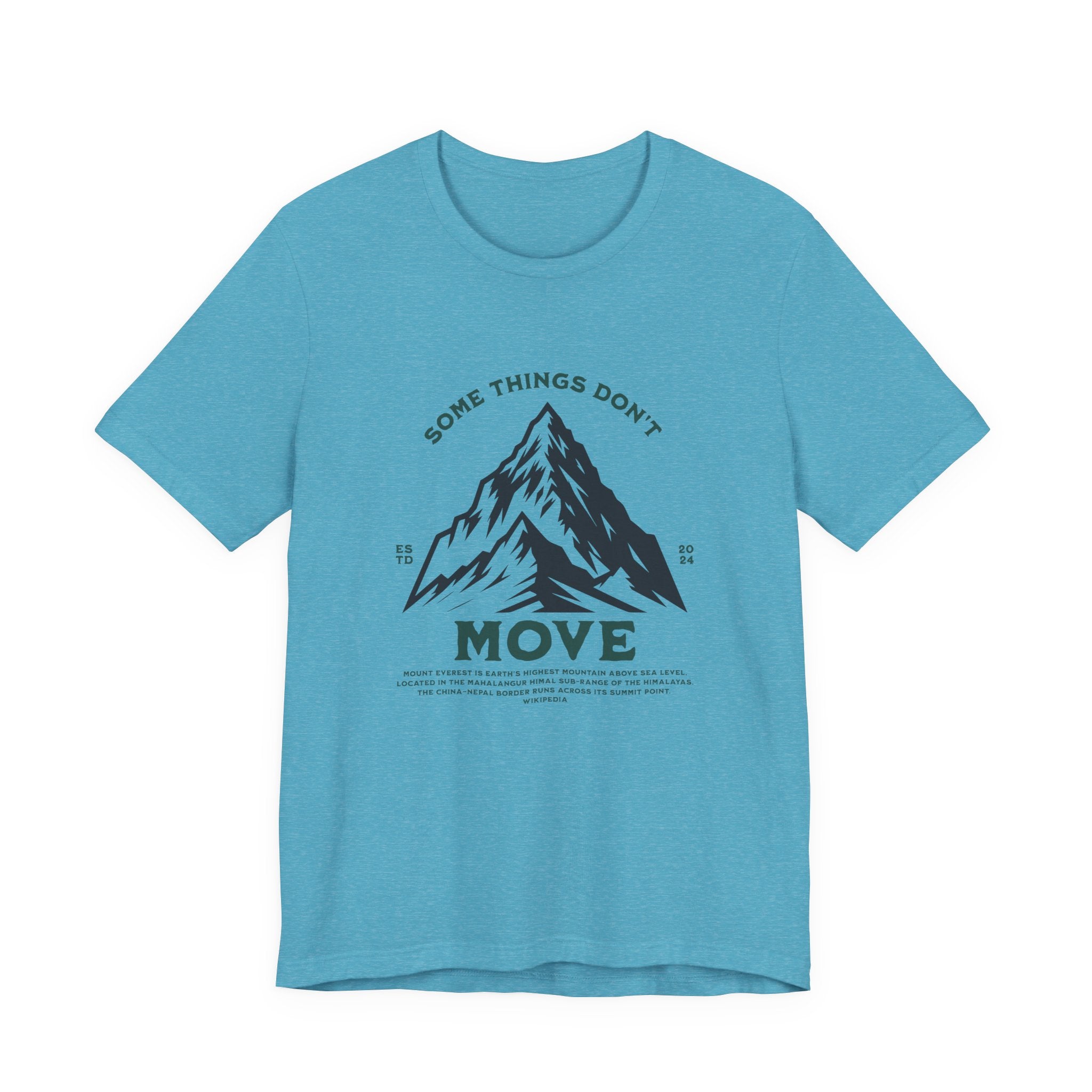 Some things don't move | Men's Motivational Graphic Stillpoint mountain T-Shirt