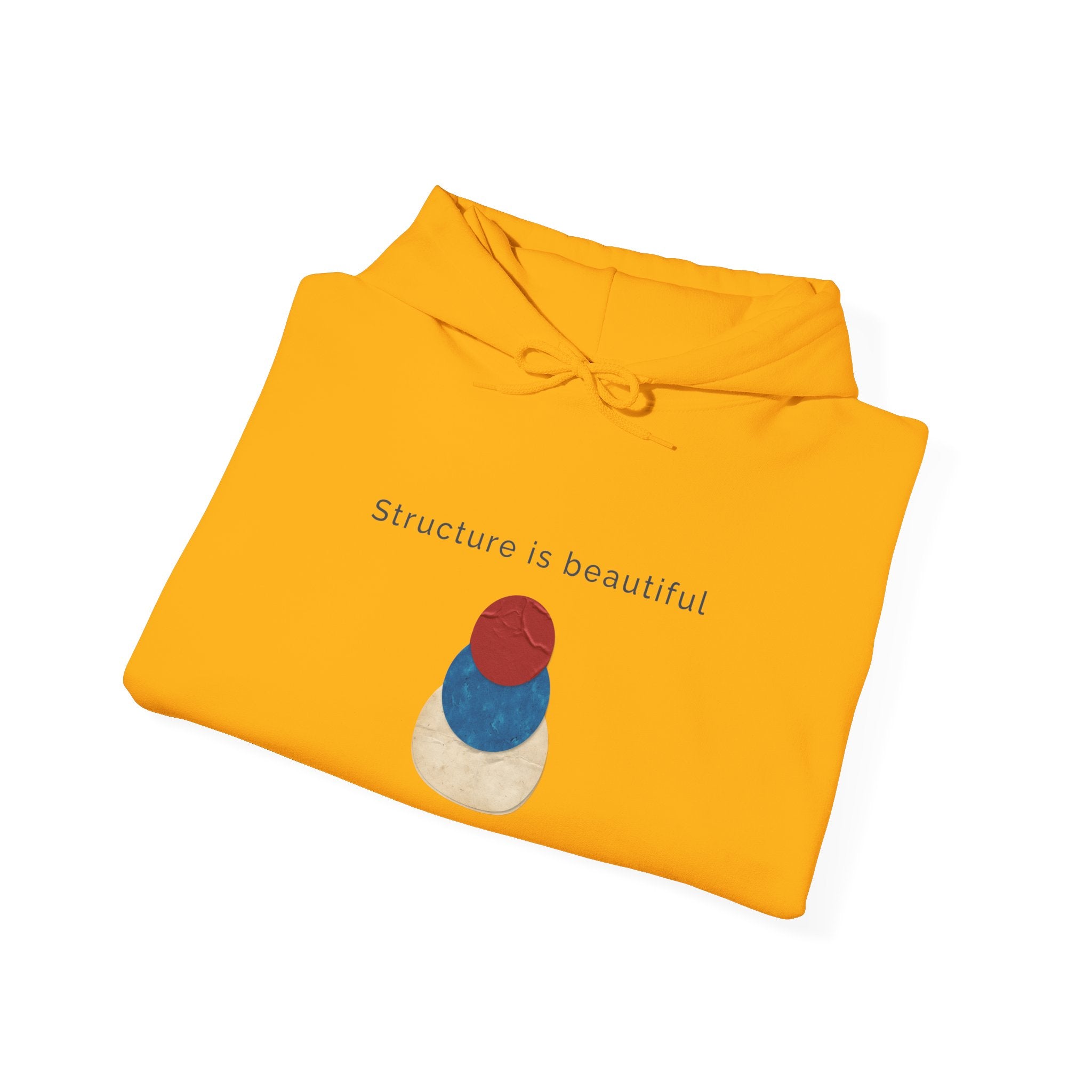 Structure Is Beautiful | Women's Motivational Graphic stacked circles Hoodie