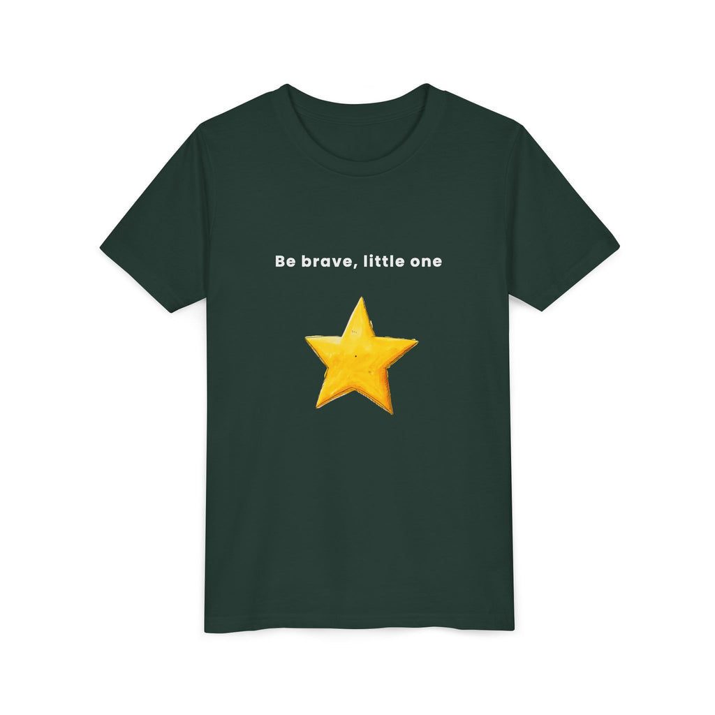 Be Brave Little One | Kids Motivational Graphic Handdrawn Star T-Shirt