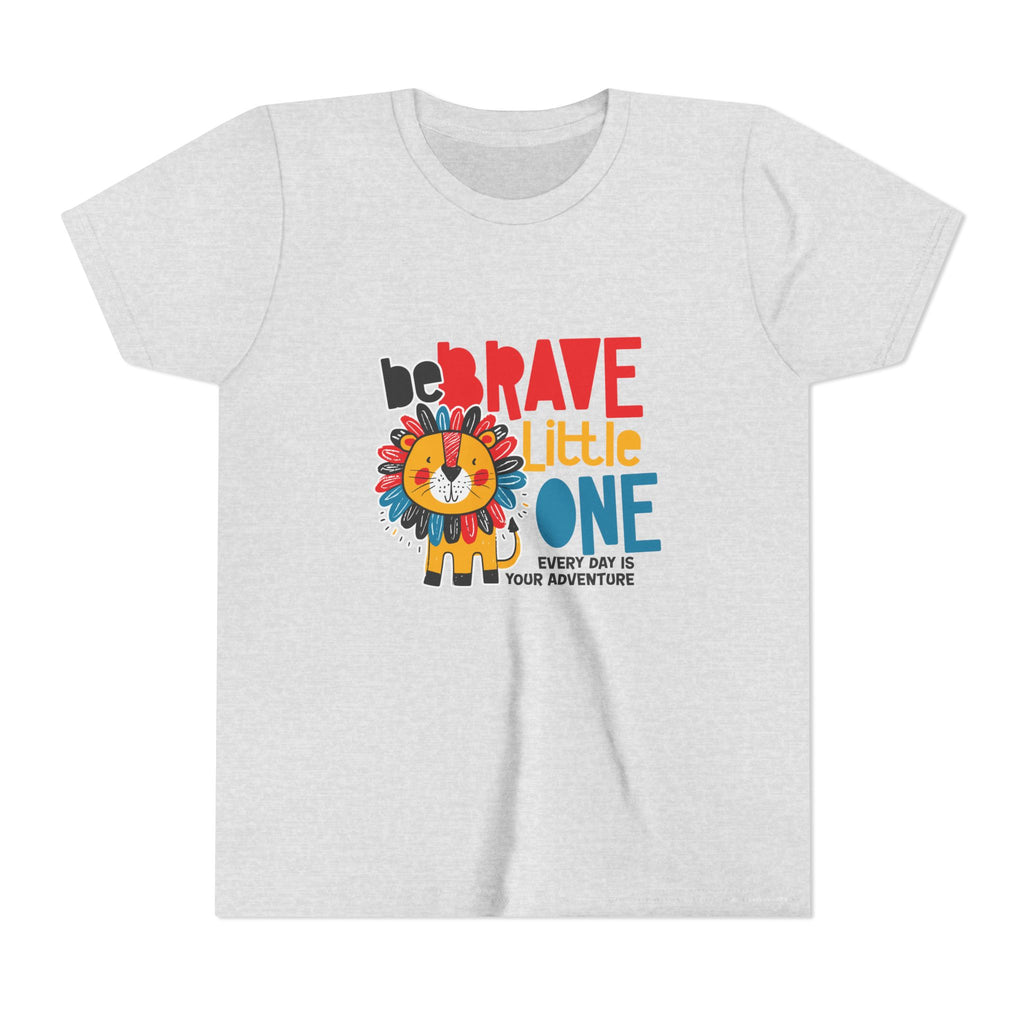Be Brave Little One | Kids Motivational Graphic Cute Colourful Lion T-Shirt