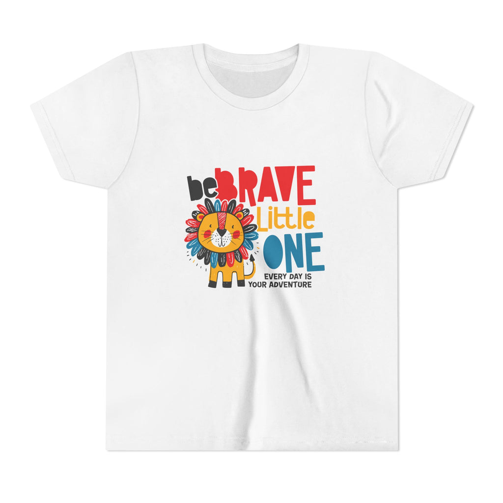 Be Brave Little One | Kids Motivational Graphic Cute Colourful Lion T-Shirt