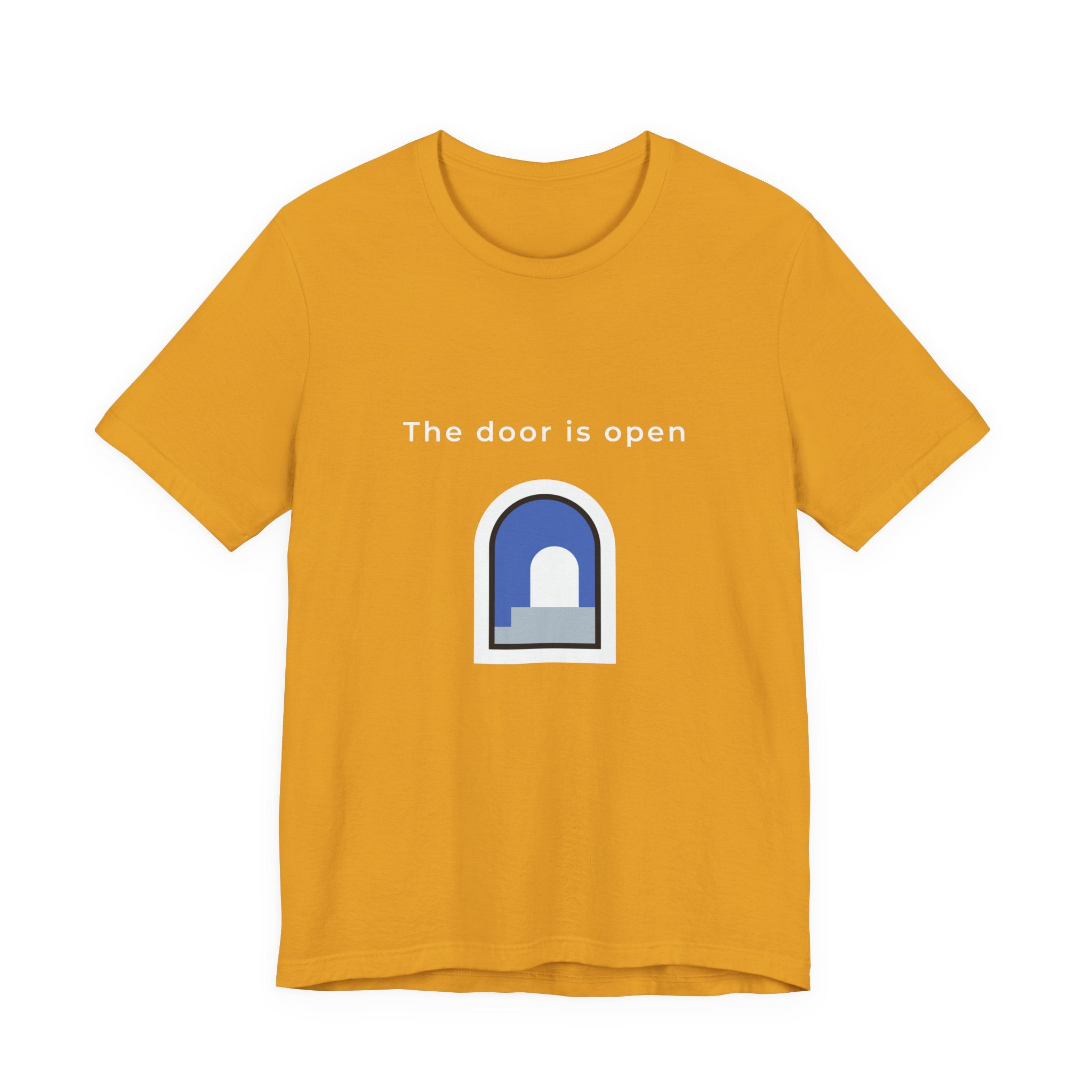 The Door Is Open | Men's Motivational Graphic Door T-Shirt