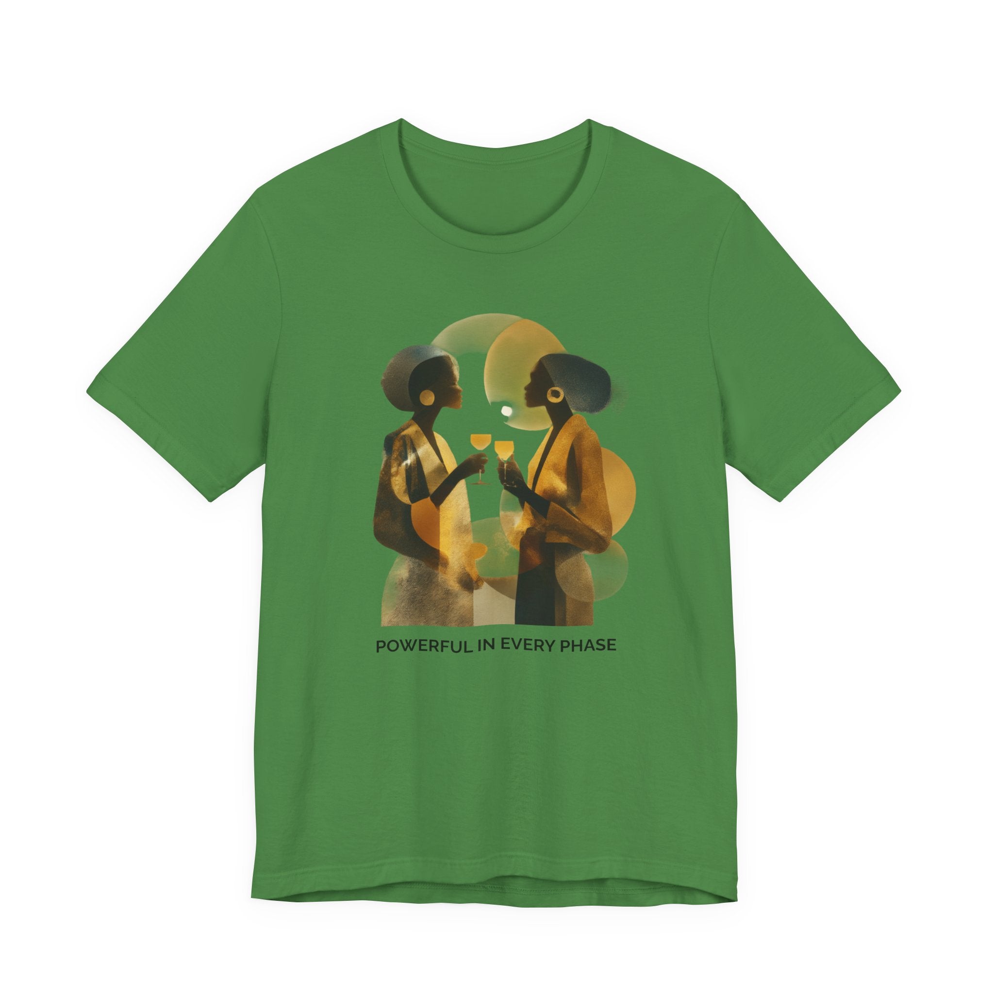 Powerful in Every Phase | Women's Motivational Graphic Vintage Women T-Shirt