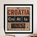 Croatia Igramo Srcem tactical edition poster with city names and patriotic text.