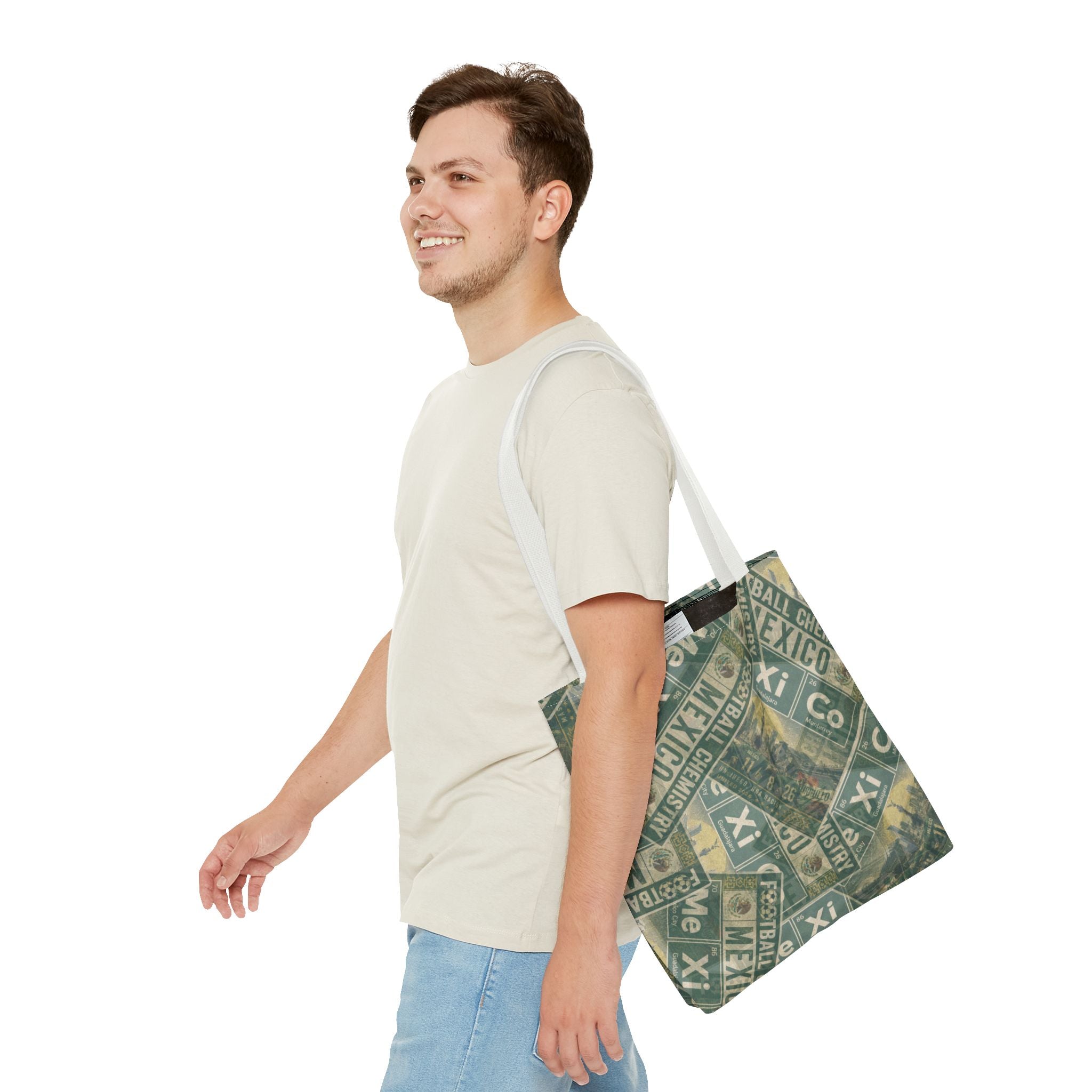 Mexico Football Tote Bag | Green. Bonded loud.