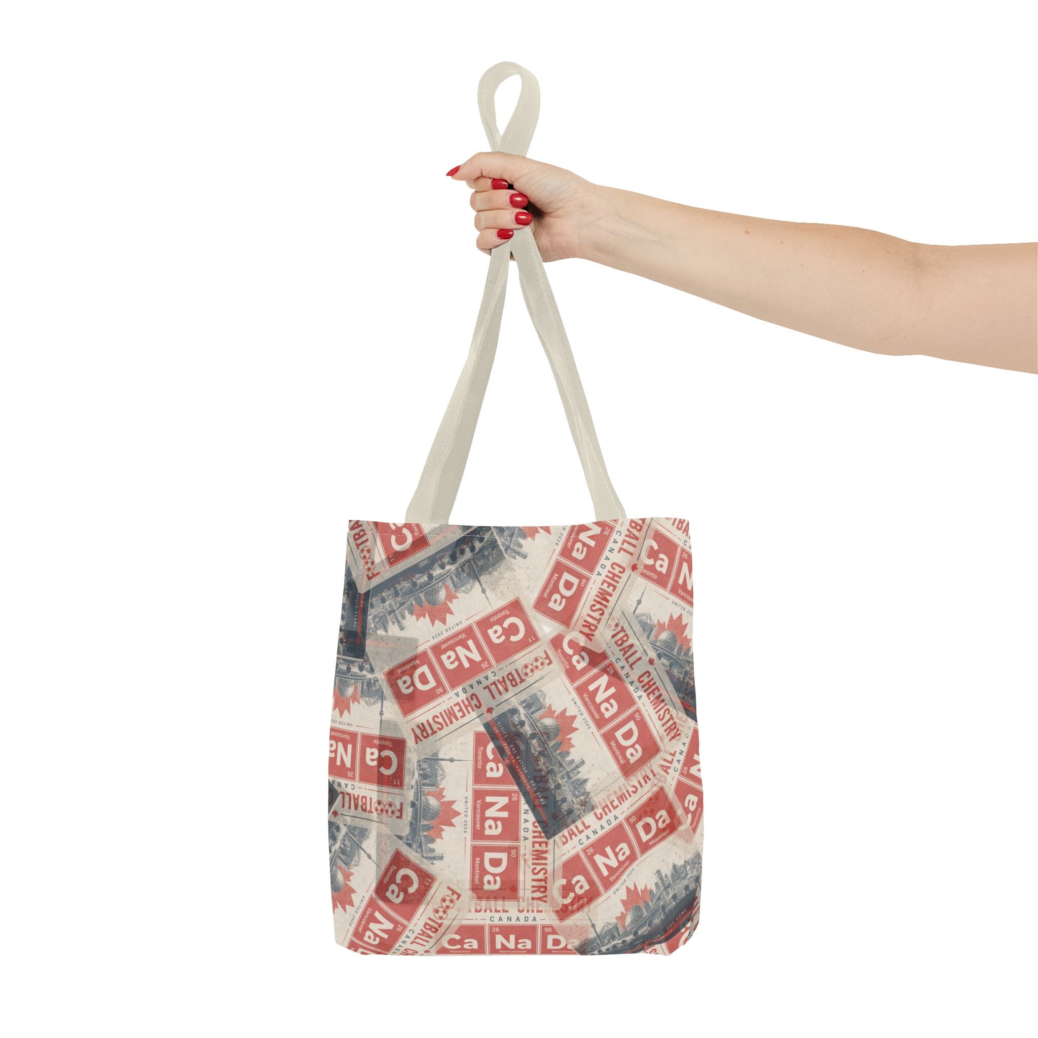 Canada Football Tote Bag | Red. The base element.