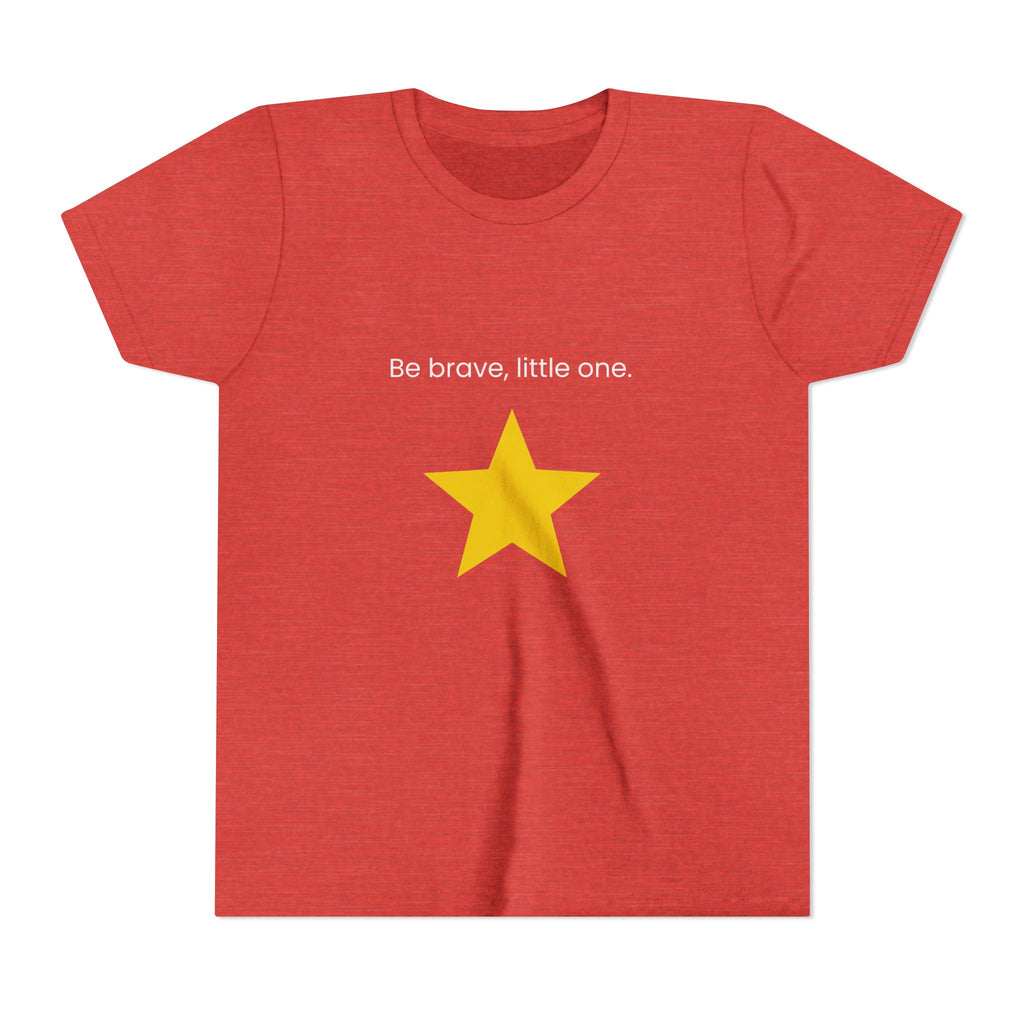 Be Brave Little One | Kids Motivational Graphic Minimalistic Golden Star T-Shirt