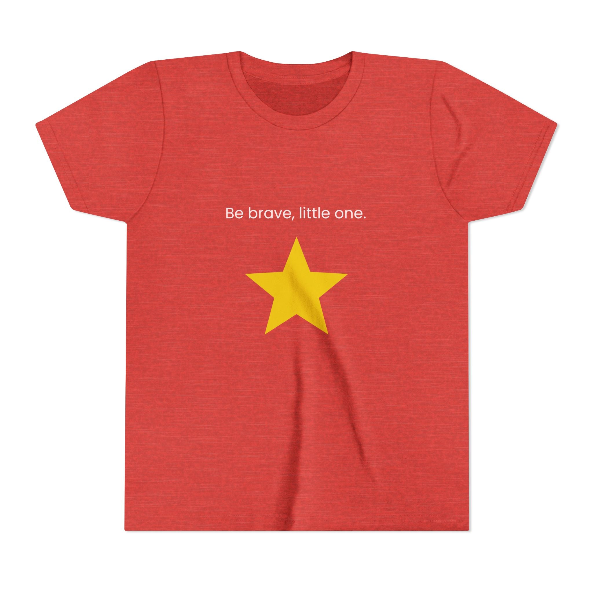 Be Brave Little One | Kids Motivational Graphic Minimalistic Golden Star T-Shirt