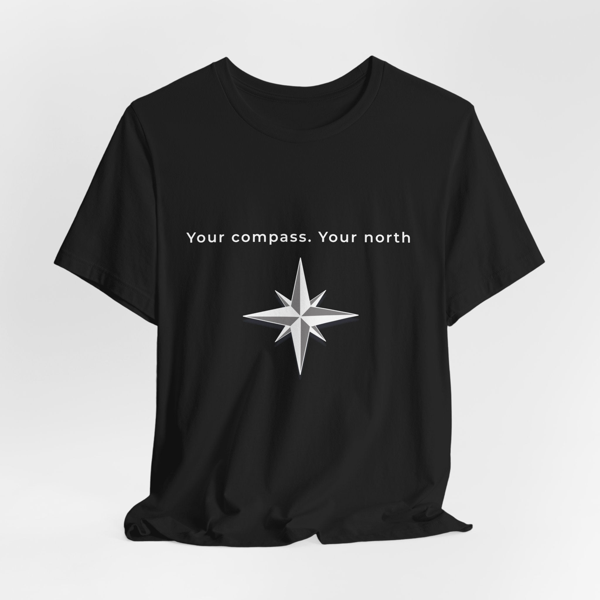 Your Compass. Your North | Men's Motivational Graphic Compass T-Shirt