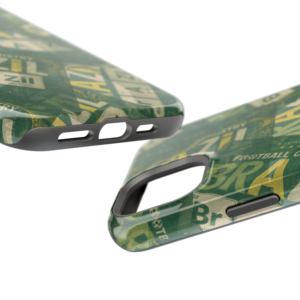 Brazil Football Phone Case | Green, gold, and chemistry.