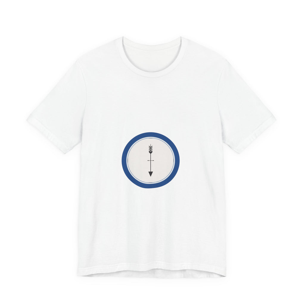 The Arrow Doesn't Look Back | Men's Motivational Graphic Compass Arrow T-Shirt