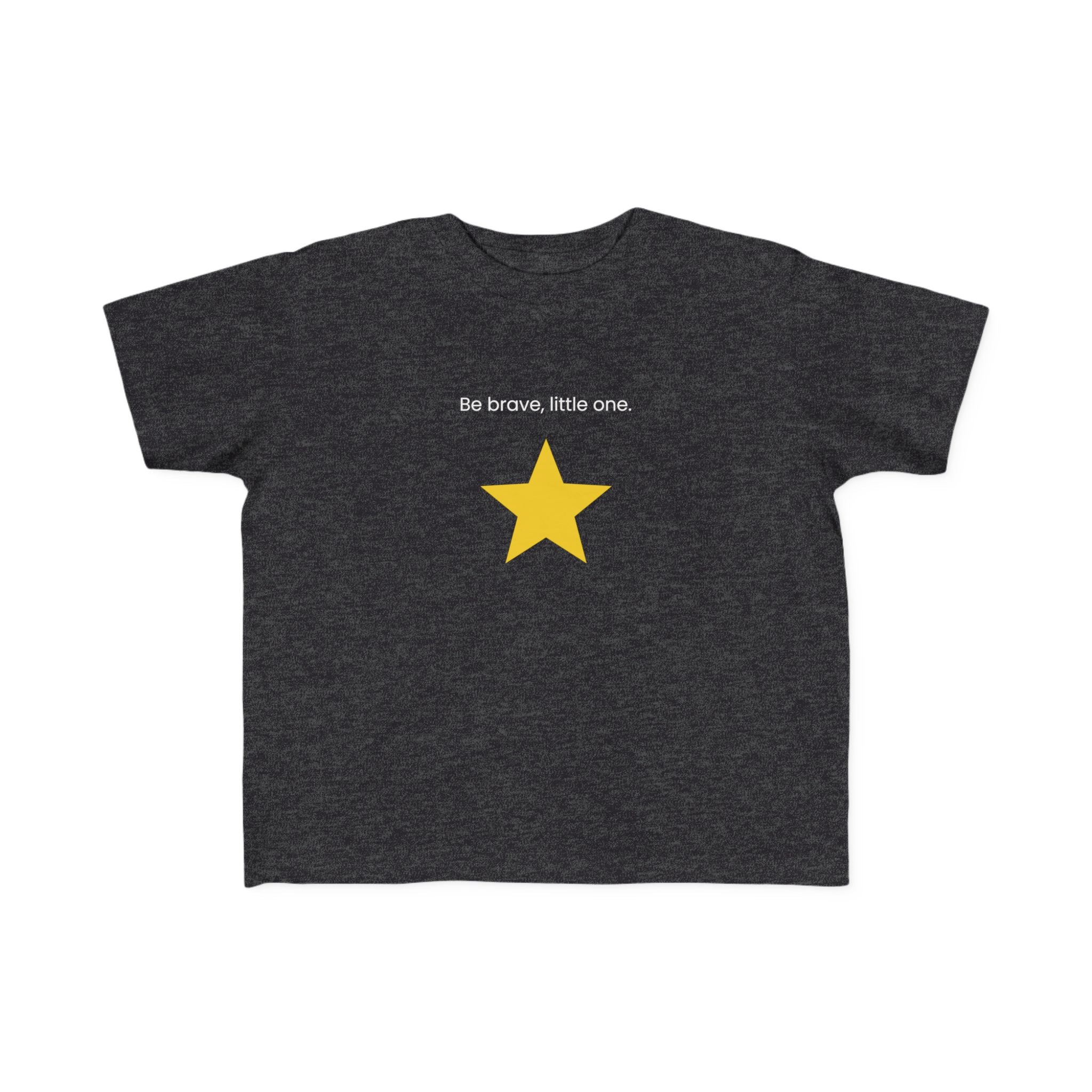 Be Brave Little One | Toddler Motivational Graphic Minimalistic Golden Star T-Shirt
