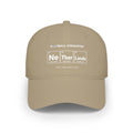 Khaki baseball cap with "FOOTBALL CHEMISTRY" and "Ne Ther Lands" periodic table design.