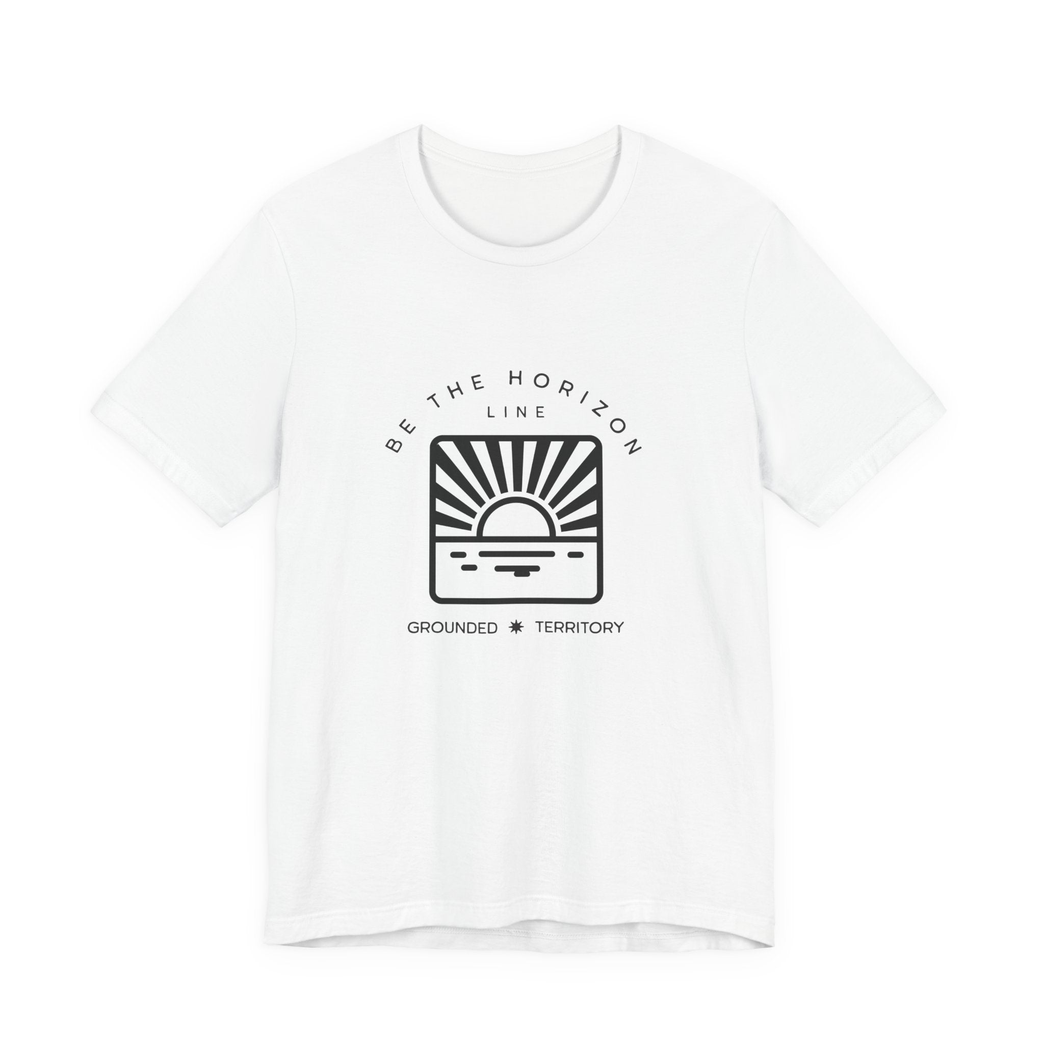Be the horizon Line | Women's Motivational Graphic Batch Mountain Sunrise T-Shirt