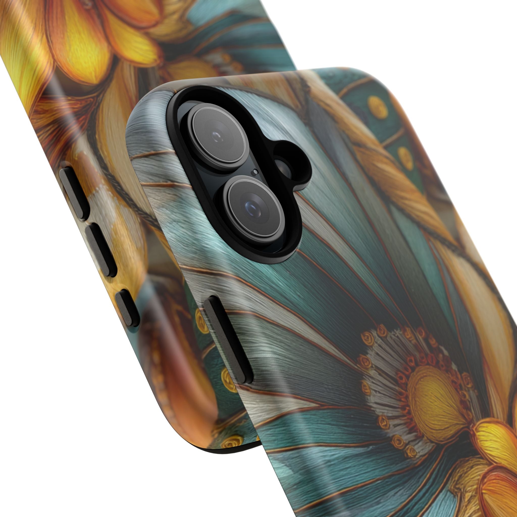 Sculpted Bloom Phone Case | 3D Embroidery style Botanical