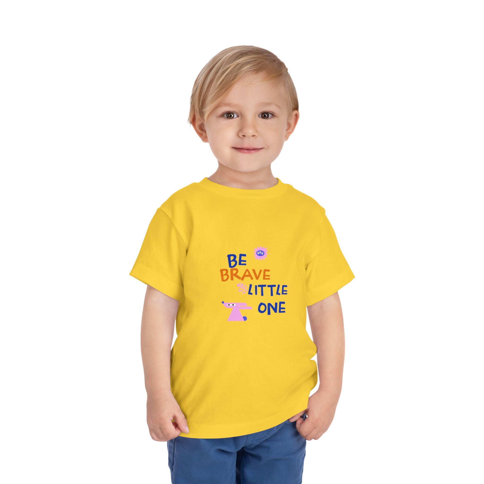 Be Brave Little One | Toddler Motivational Graphic Cute Motivational print T-Shirt