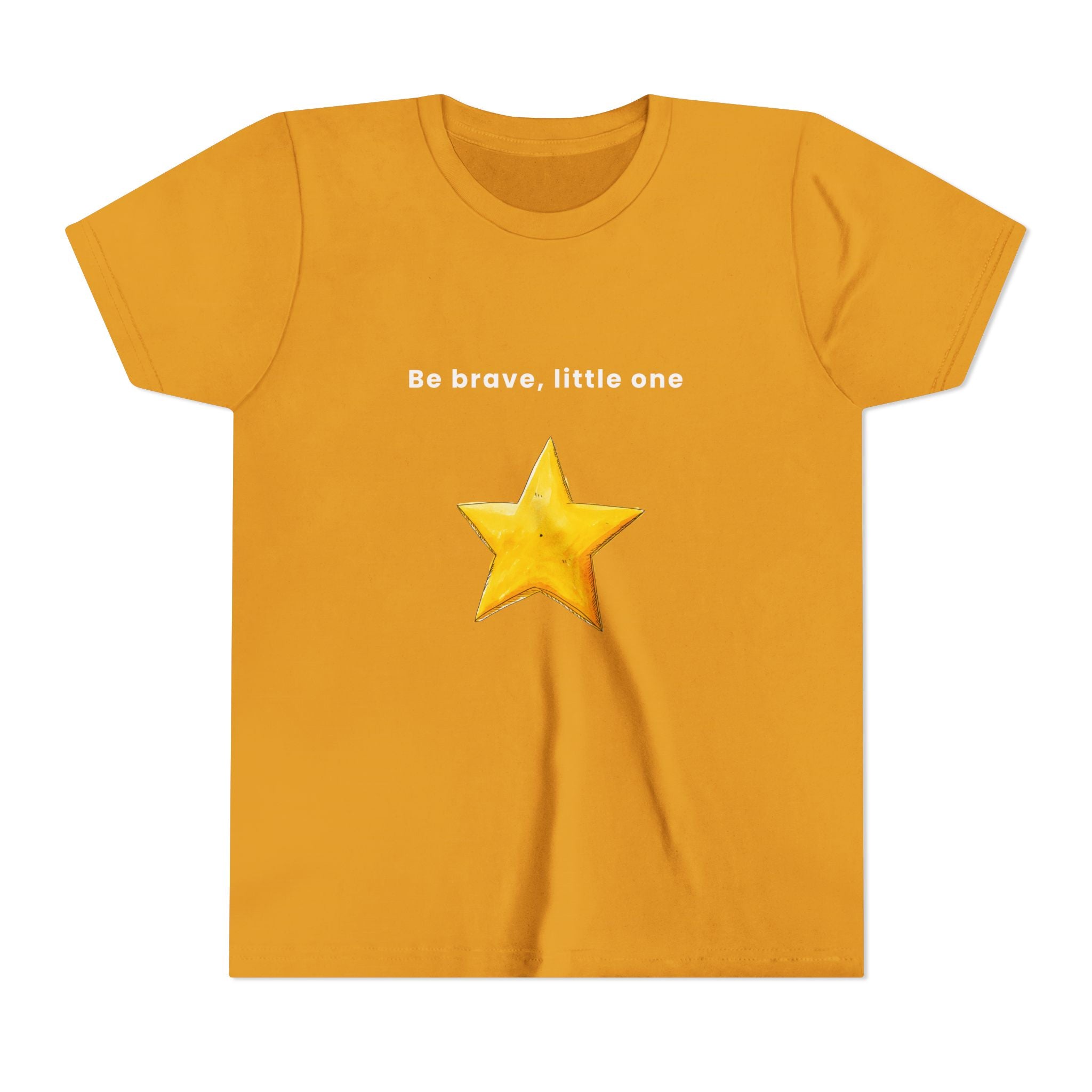 Be Brave Little One | Kids Motivational Graphic Handdrawn Star T-Shirt