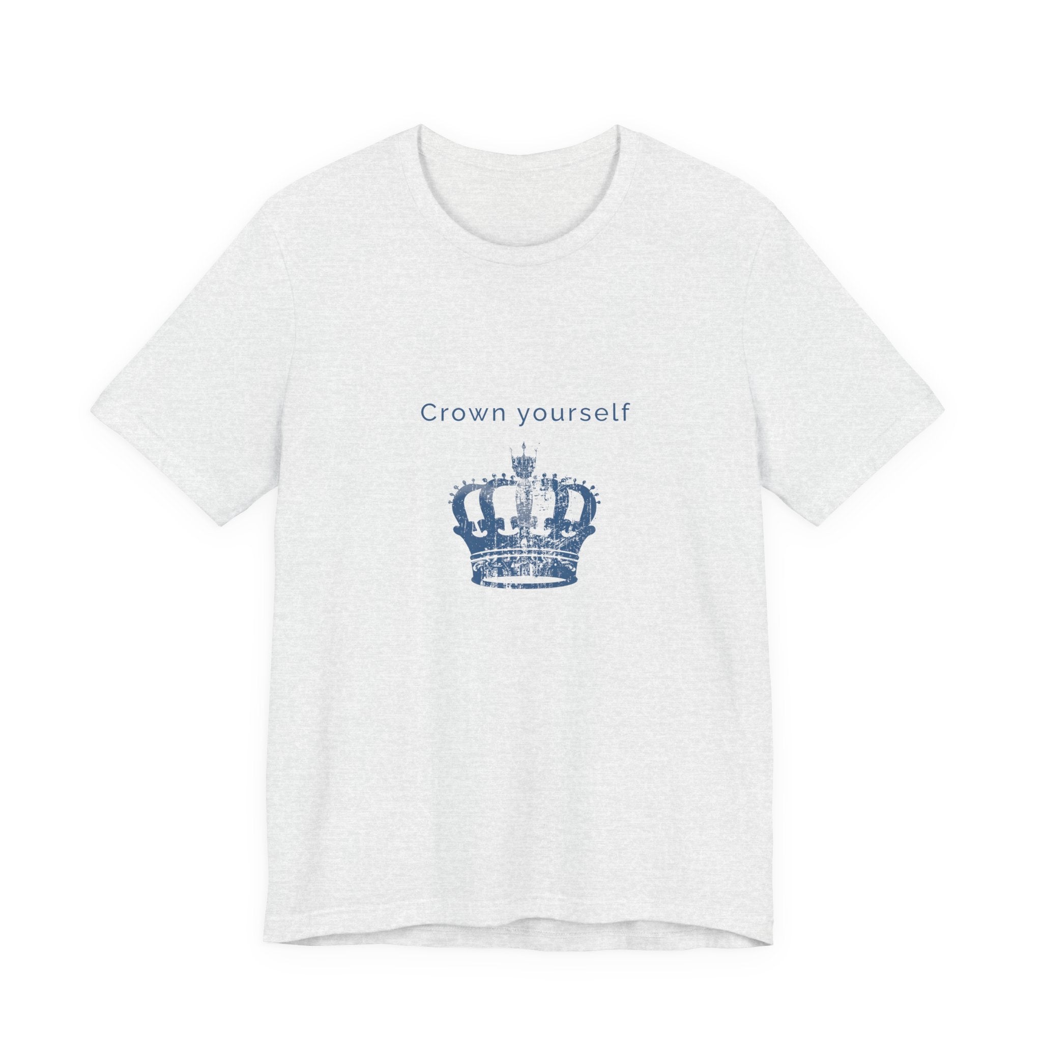 Crown Yourself | Women's Motivational Graphic Yellow Crown T-Shirt