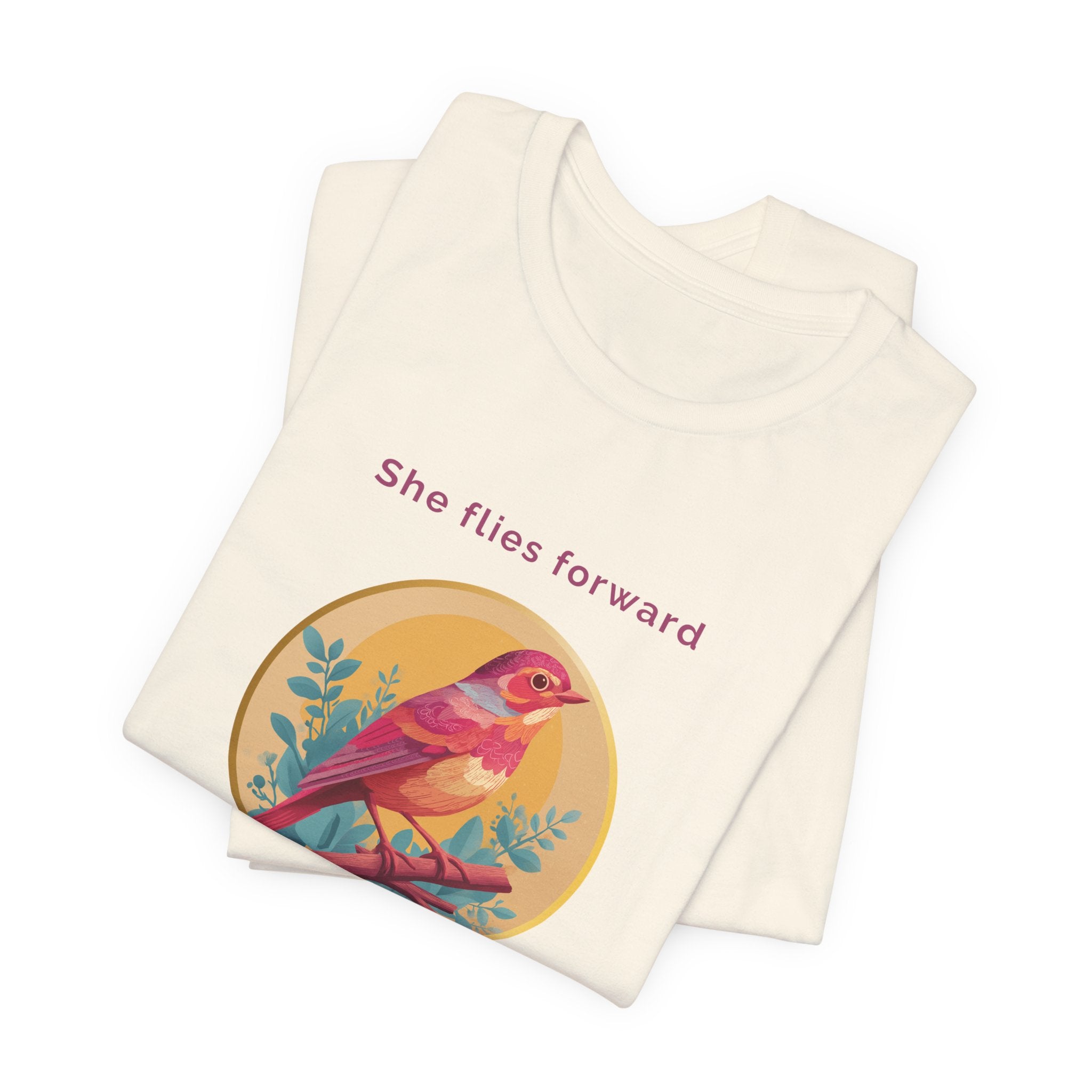 She Flies Forward | Women's Motivational Graphic Soft Ascent T-Shirt