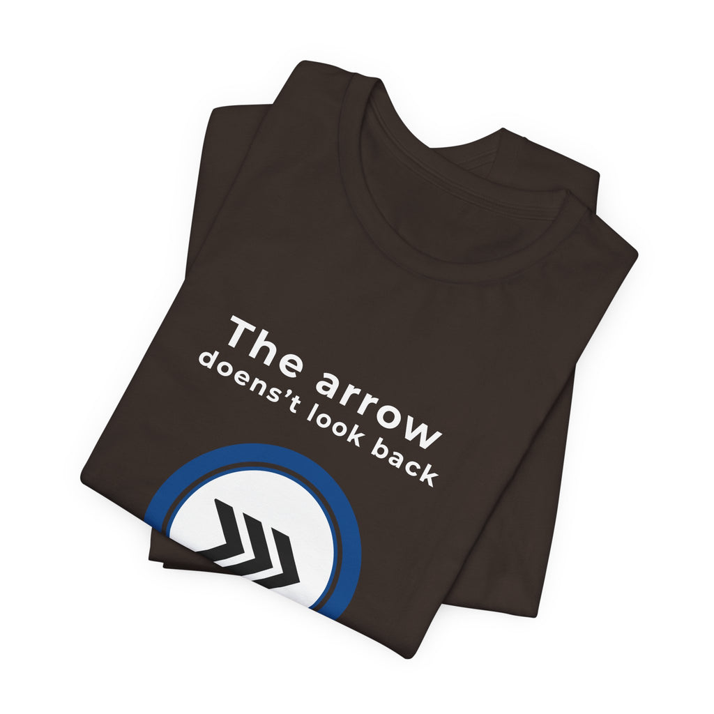 Arrow Circle Graphic Tee — Minimalist Directional Logo T-Shirt