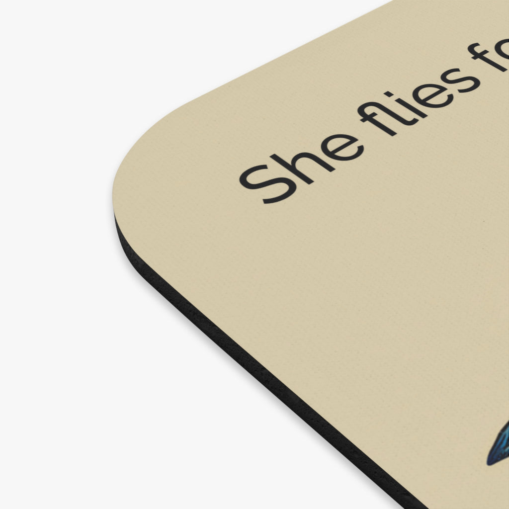 She Flies Forward Mousepad | Motivational Graphic Deep Horizon