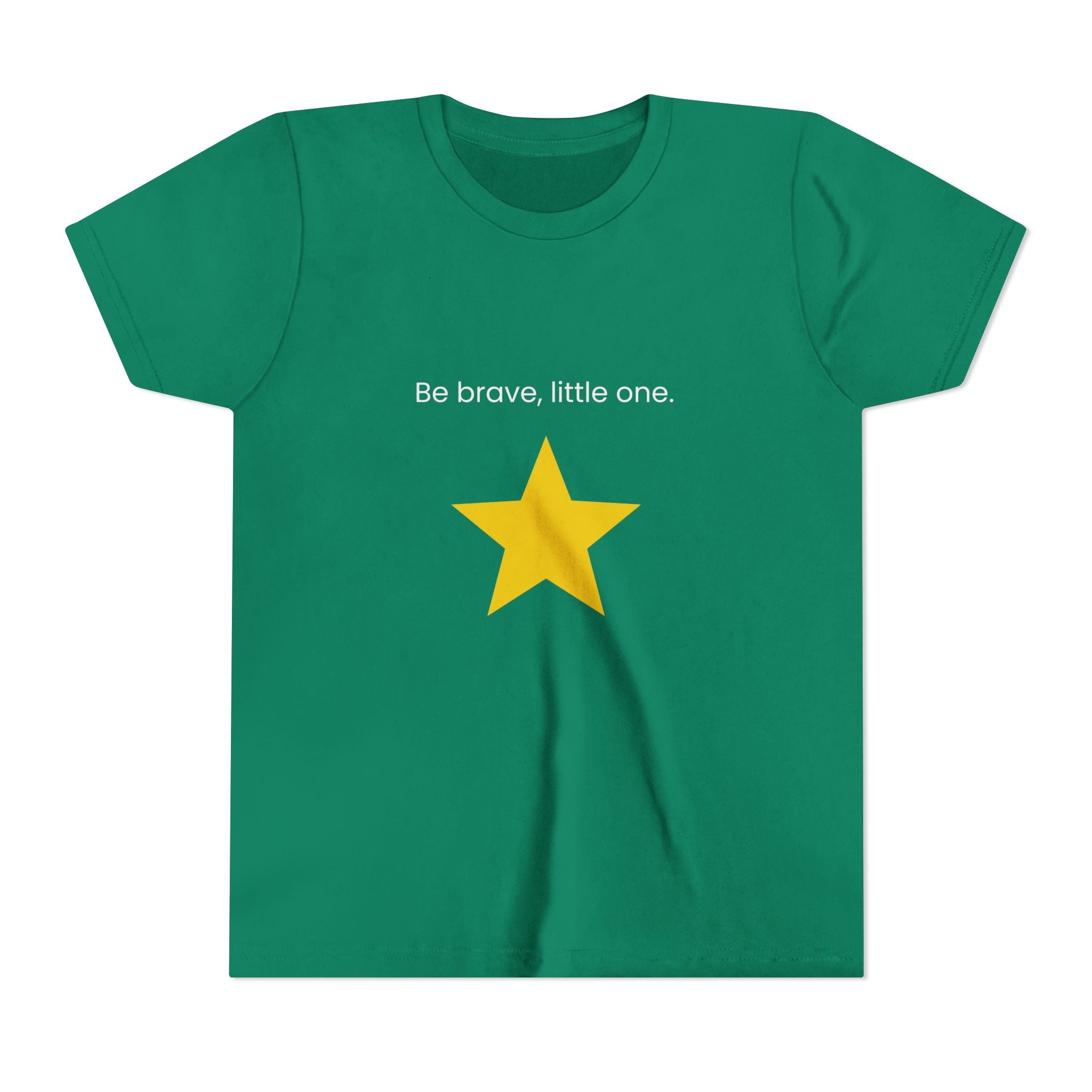 Be Brave Little One | Kids Motivational Graphic Minimalistic Golden Star T-Shirt