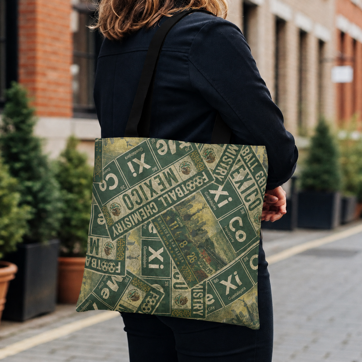 Mexico Football Tote Bag | Green. Bonded loud.