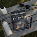 Football Chemistry notebook with Paris, Marseille, Lyon themes and "United 2026" text.