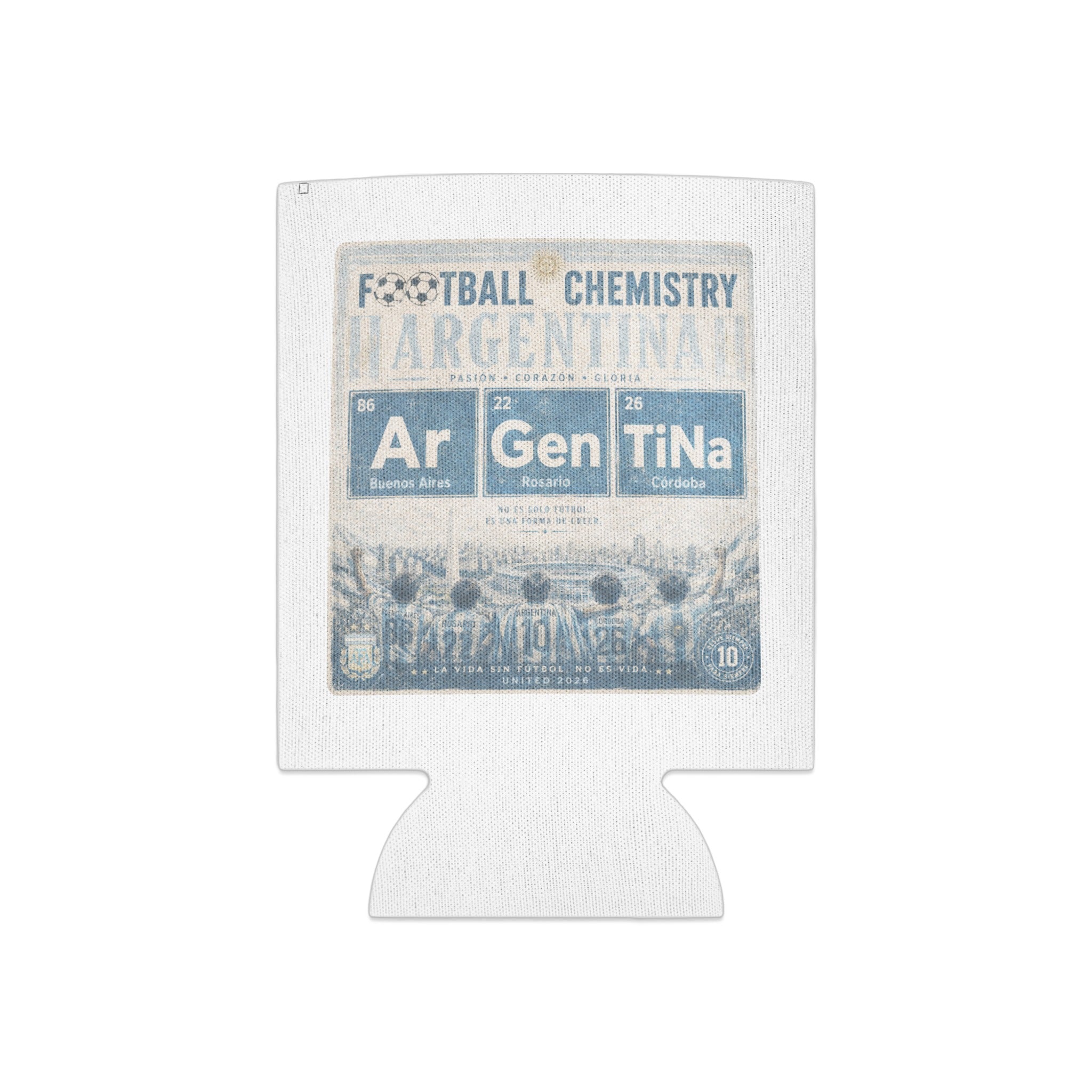 Cozy for Argentina football chemistry, showing team elements and text.