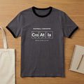 Dark t-shirt with "Football Chemistry Cro At la" text and team locations.