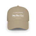 Tan baseball cap with "Football Chemistry Mo Roc Co" graphic.