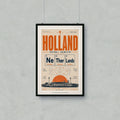 Poster for "Holland Football Chemistry Classic Edition" with cities and team values.